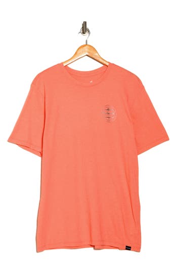 Hurley Everyday Washed Linear Strike Graphic T-shirt In Orange