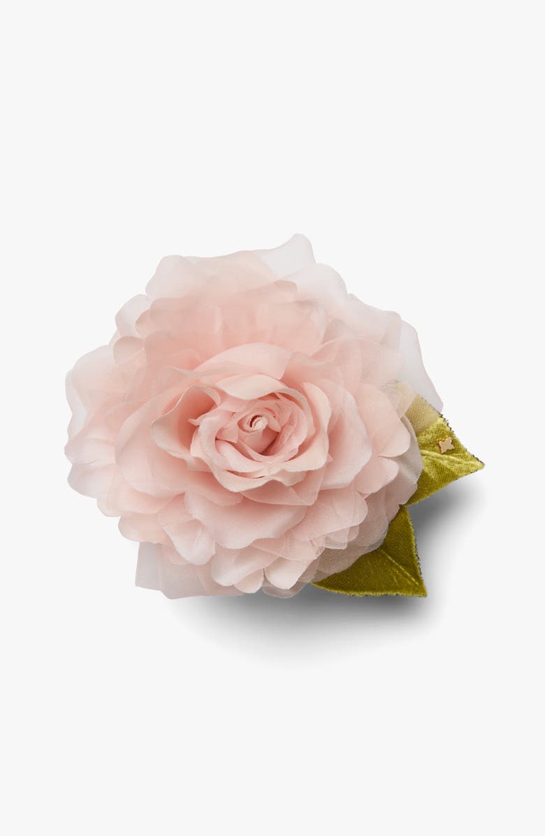 Helena Simon The Small Pale Pink Rose Floral Brooch, Main, color, Pale Pink