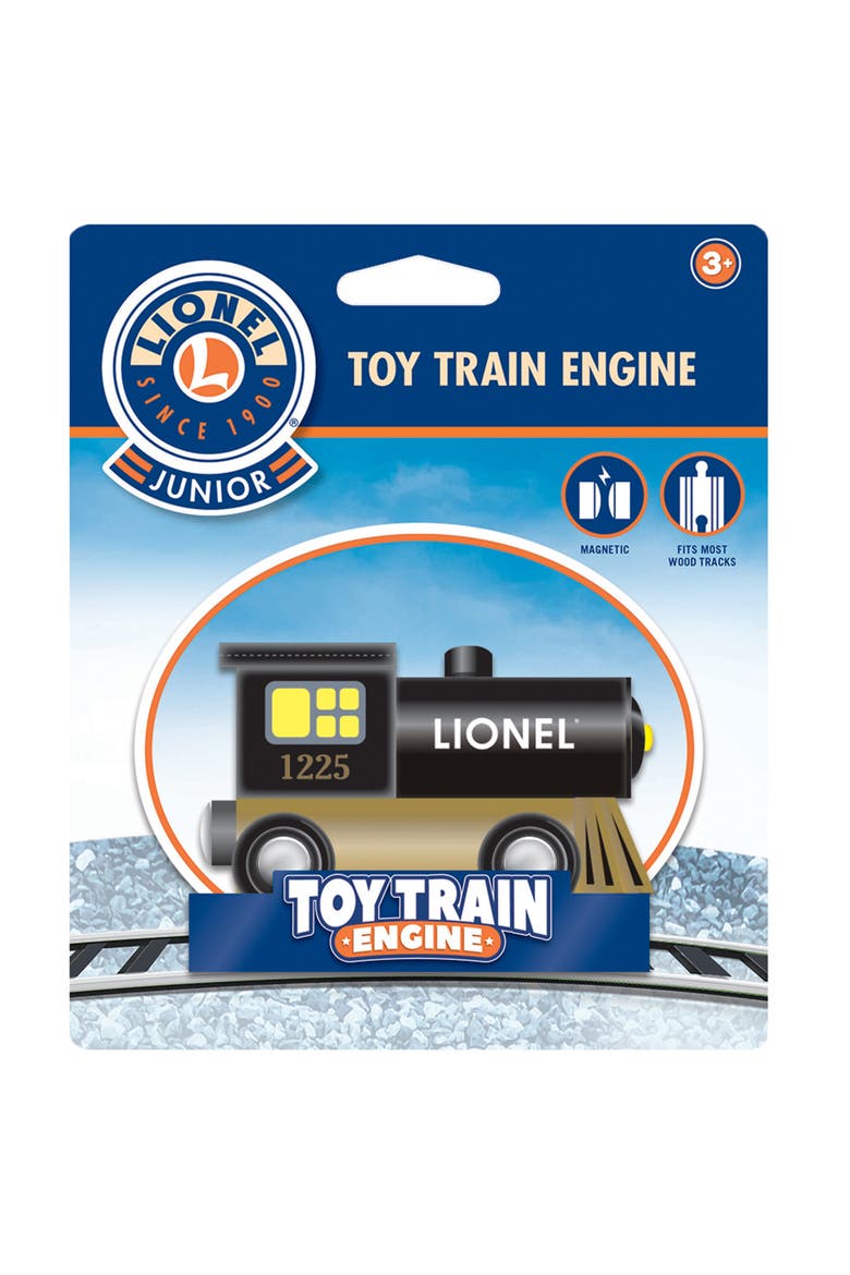 Lionel Wood Toy Train Engine, Alternate, color, Multicolor