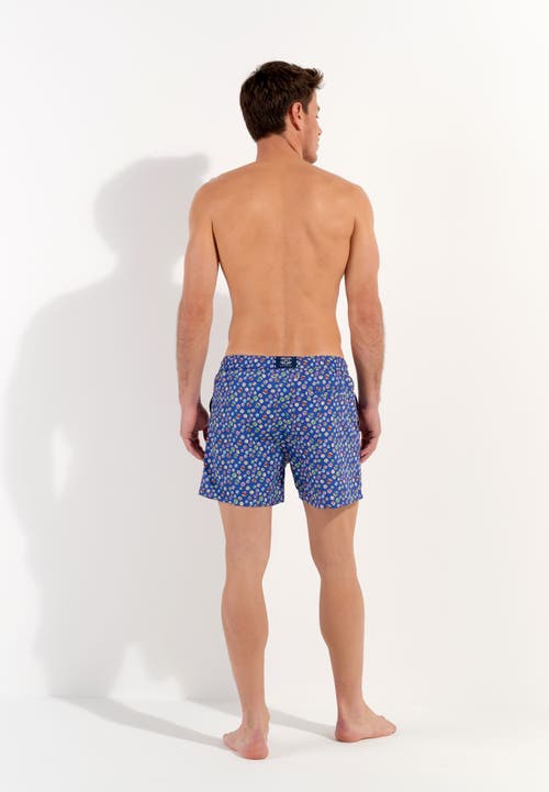 Hom Socoa Beach Boxer In Navy Print