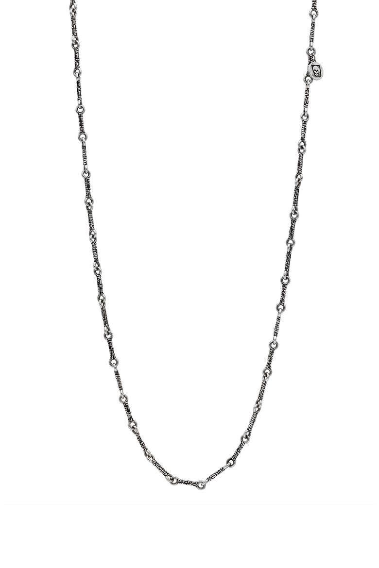 Artisan Sterling Silver Chain Necklace, Main, color, SILVER
