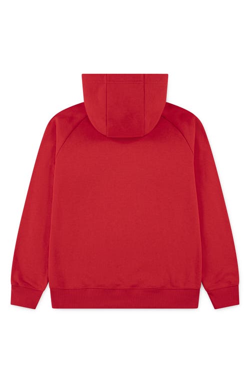 3 Brand Kids' Varsity Logo Graphic Hoodie In Red
