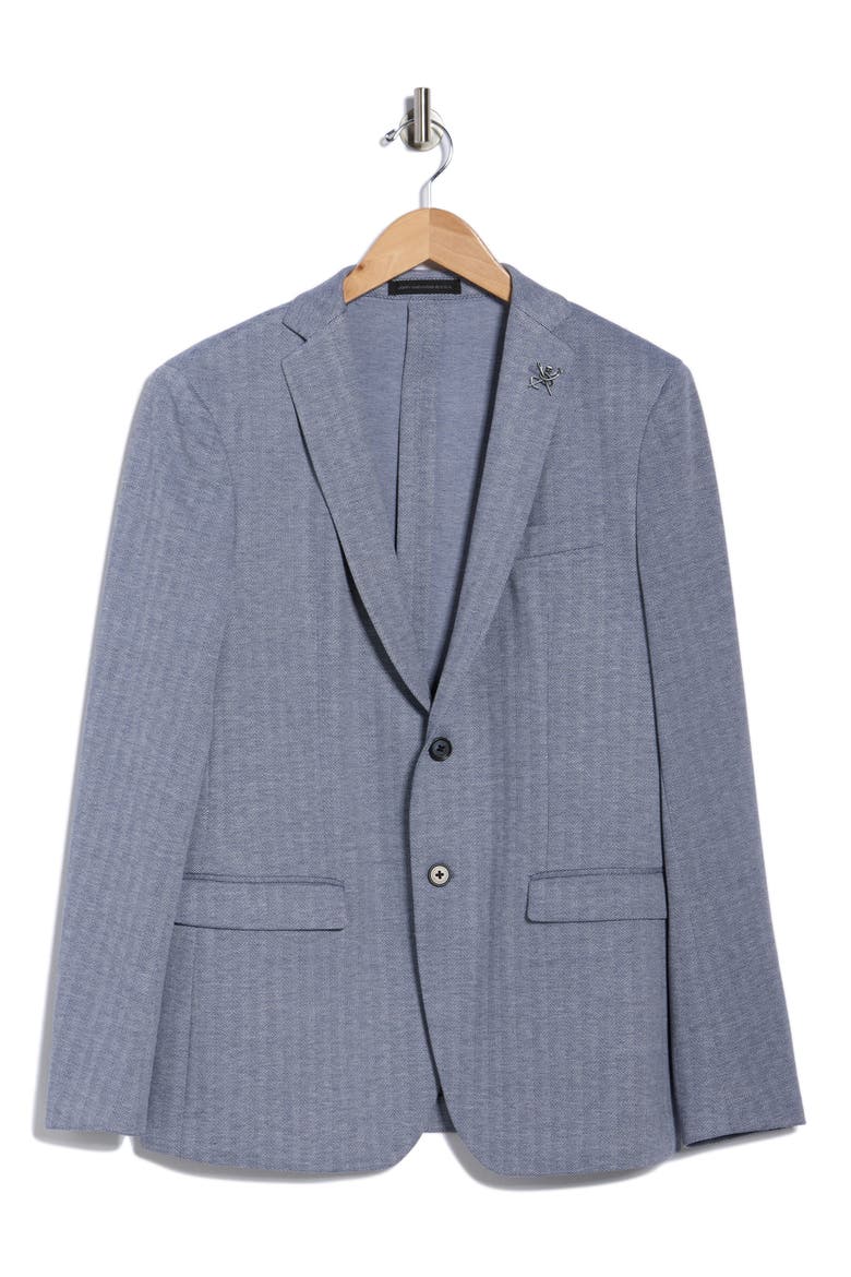 Chevron Sport Coat, Alternate, color, BLUE
