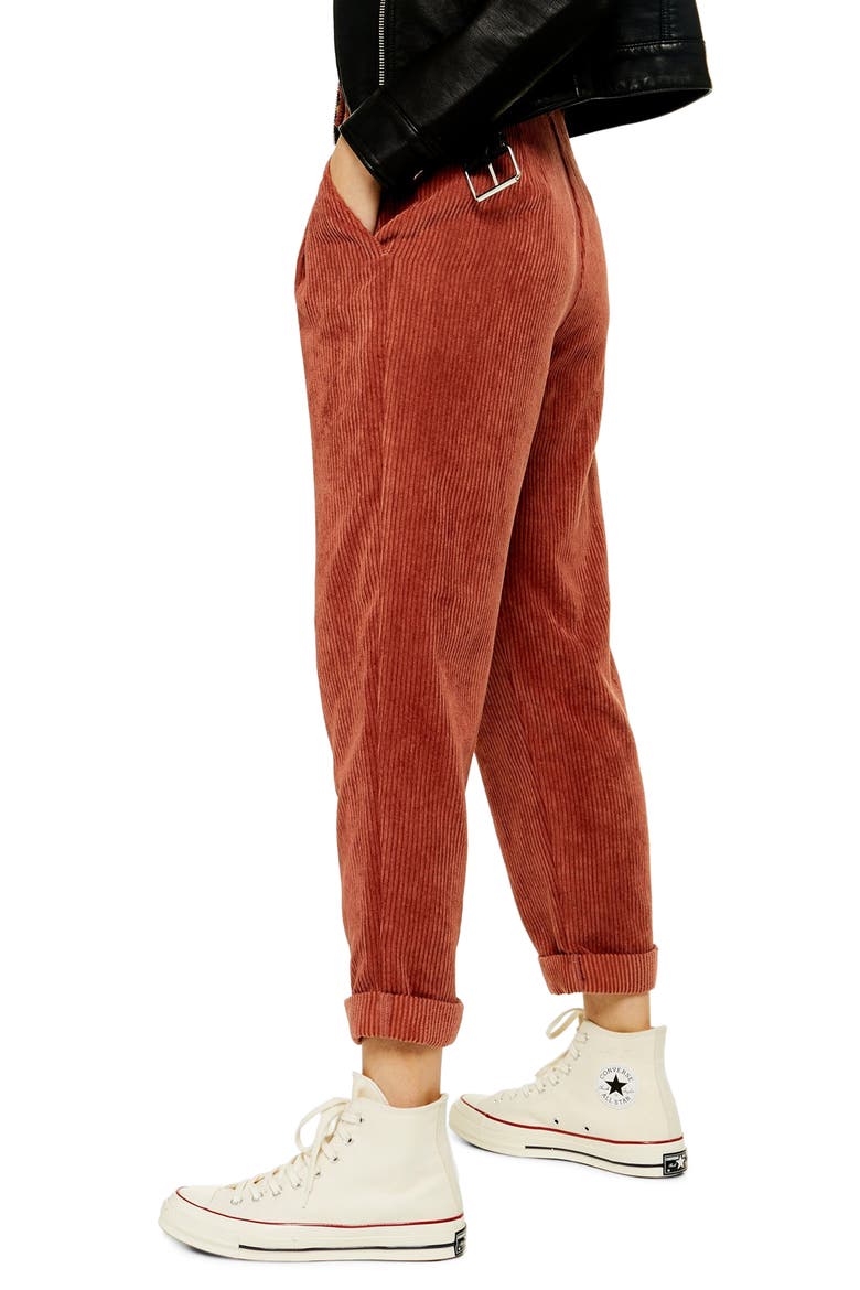 Straight Leg Cord Trousers, Alternate, color, BROWN