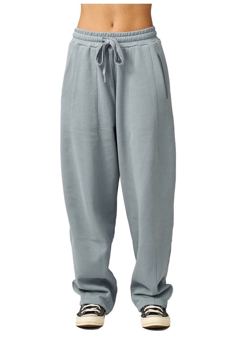 Cozy Coast Airport Princess Seam Sweatpants, Main, color, Light-Blue