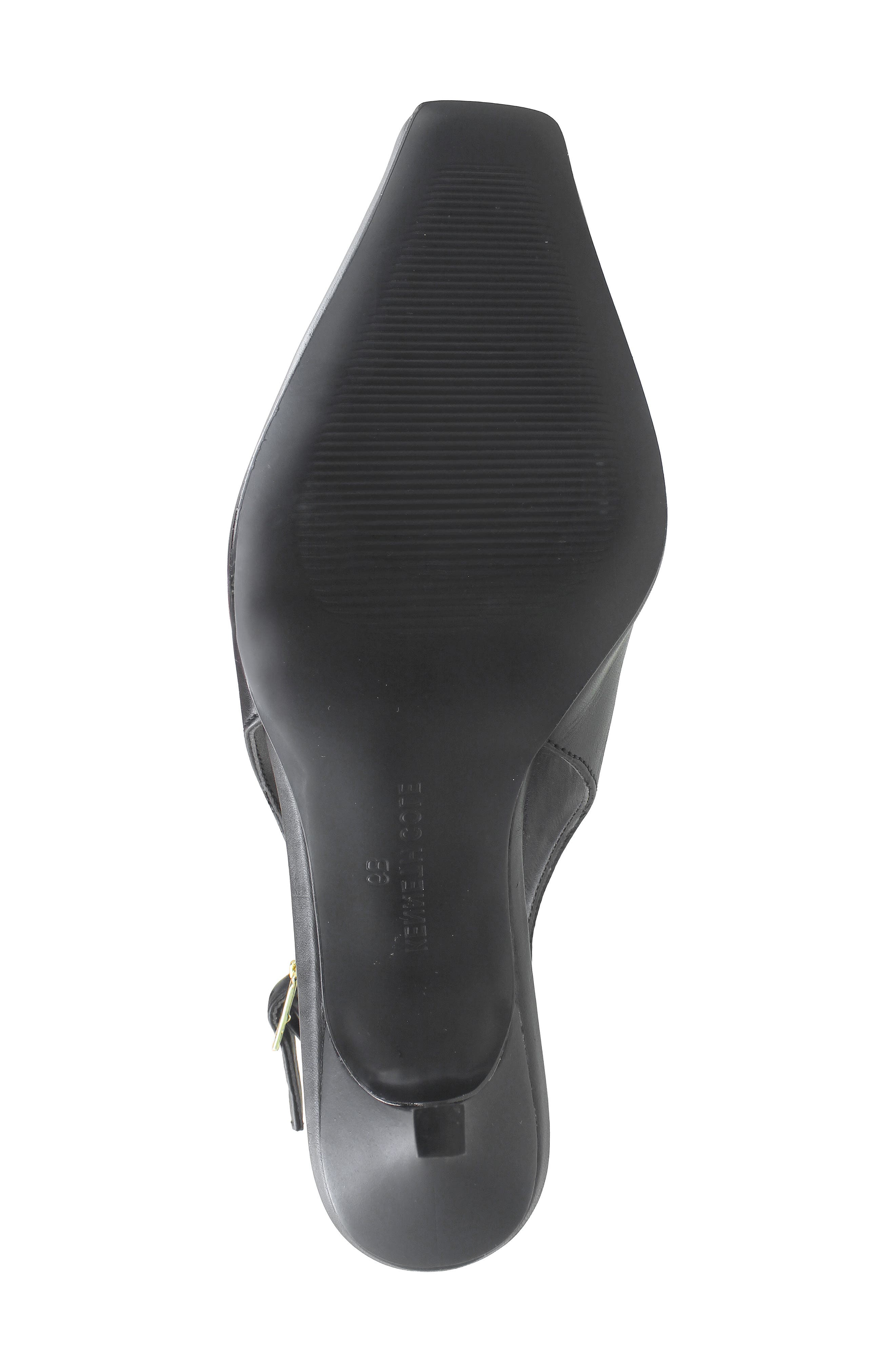 Kenneth Cole Aerial Slingback Pump, Alternate, color, Black Leather