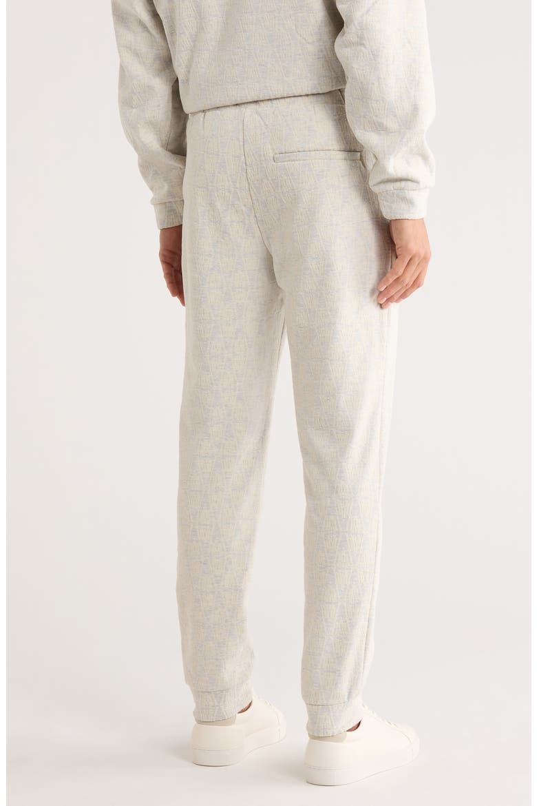 Monogram Joggers, Alternate, color, HEATHER OATMEAL