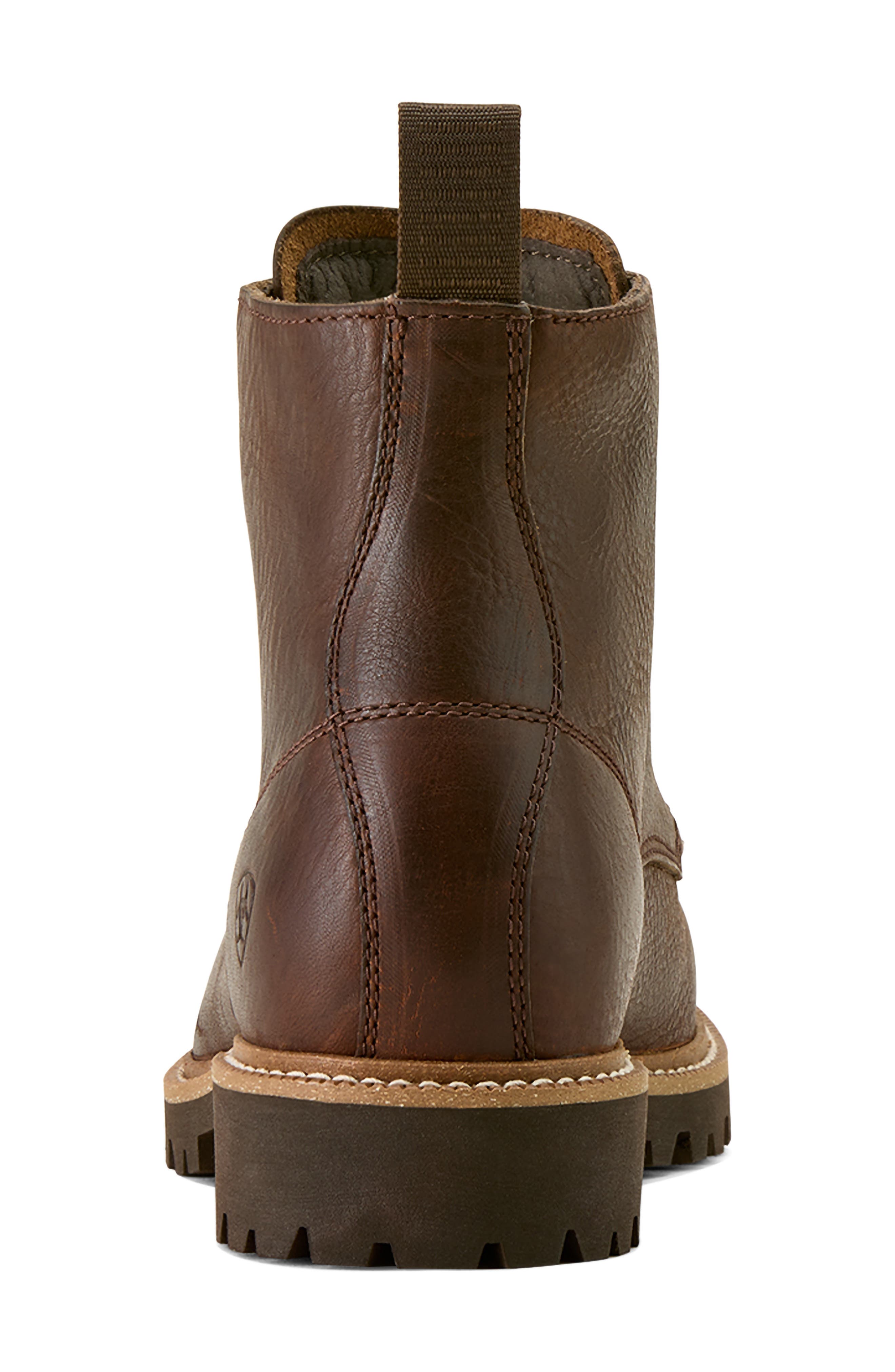 Split Rock Moc Toe Western Boot, Alternate, color, BROWN