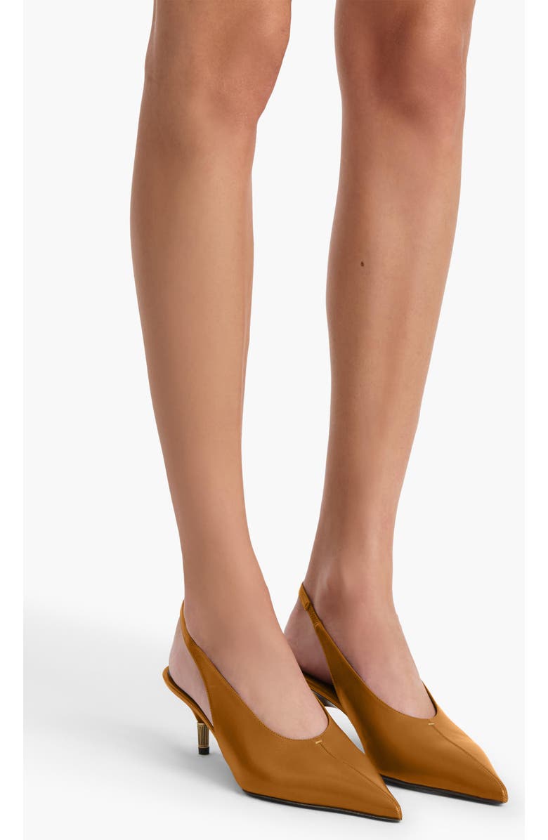 Khaite Bella Kitten Heel Slingback Pump, Alternate, color, Cuoio