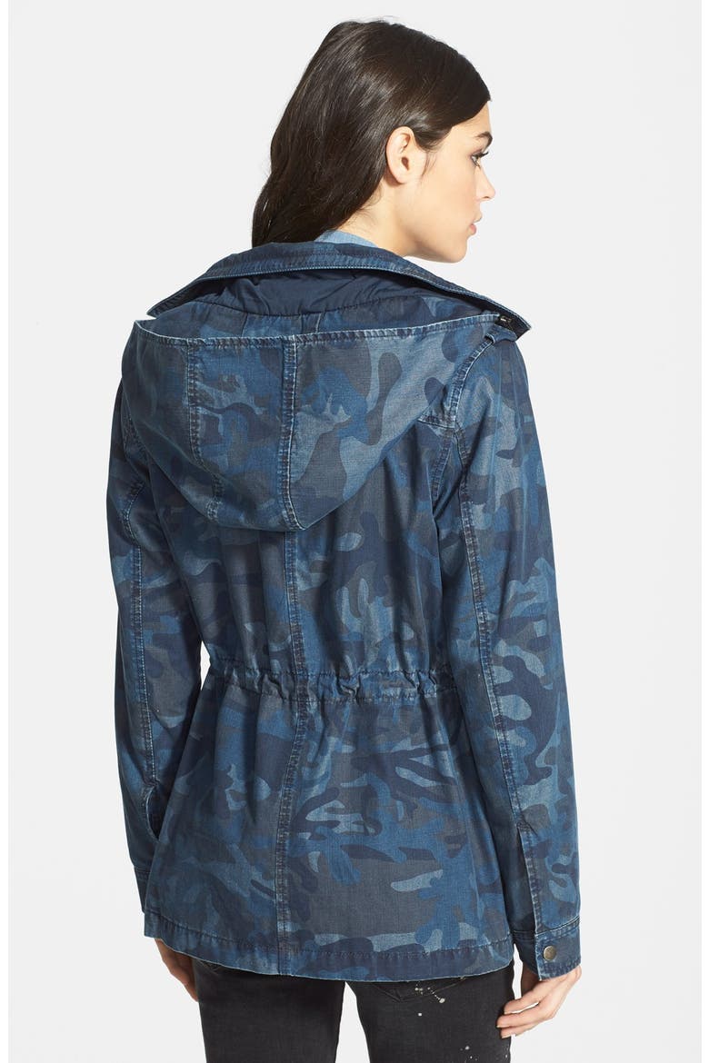 Treasure&Bond Hooded Surplus Jacket, Alternate, color, BLUE CAMO