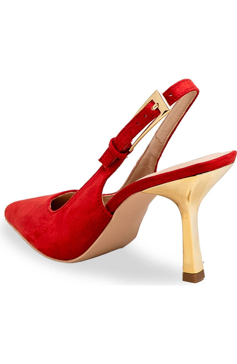 CHASE AND CHLOE Slingback Pump, Alternate, color, Red