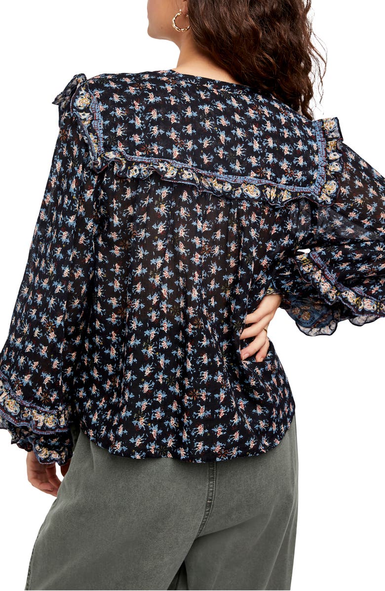 Free People Jenna Printed Blouse, Alternate, color, 