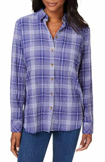 Foxcroft Rhea Plaid Easy Care Button-Up Shirt