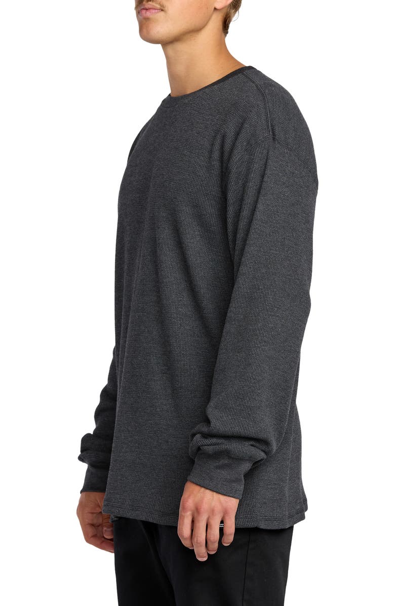 Billabong Essential Thermal Long Sleeve T-Shirt, Alternate, color, Black Heather