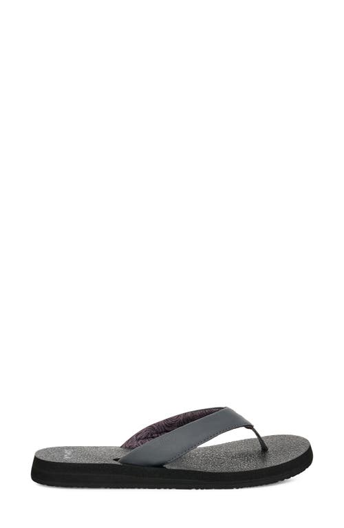 Sanuk Yoga Mat Ii Flip Flop In Gray