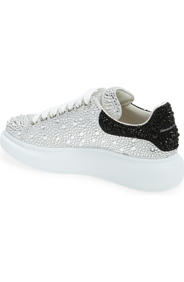 McQueen Alexander McQueen Oversized Crystal Embellished Sneaker, Alternate, color,