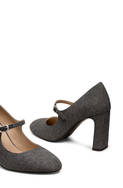 Stuart Weitzman Babette Mary Jane 85 Pump In Gray