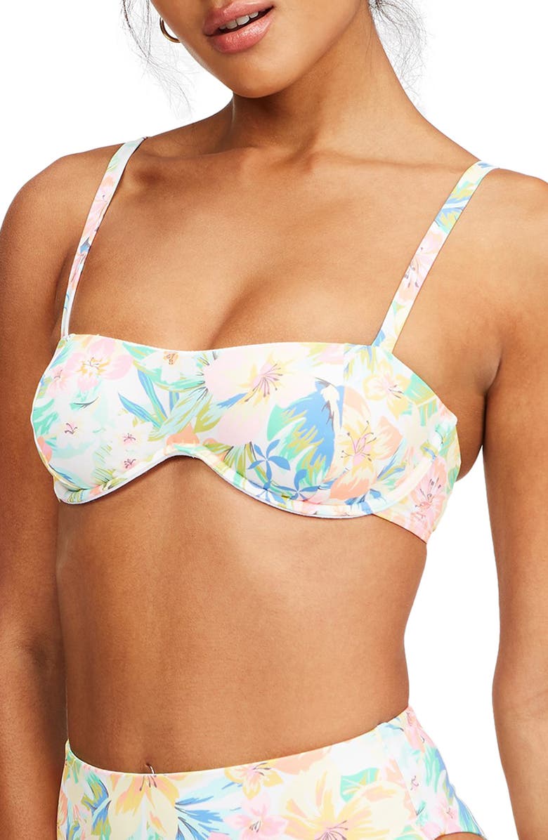 Billabong Sweet Tropics Recycled Blend Underwire Bikini Top, Alternate, color, 
