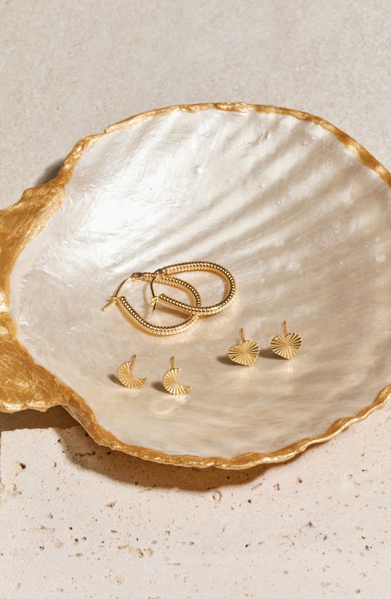 Bony Levy 14K Gold Heart Stud Earrings, Alternate, color, 14K Yellow Gold