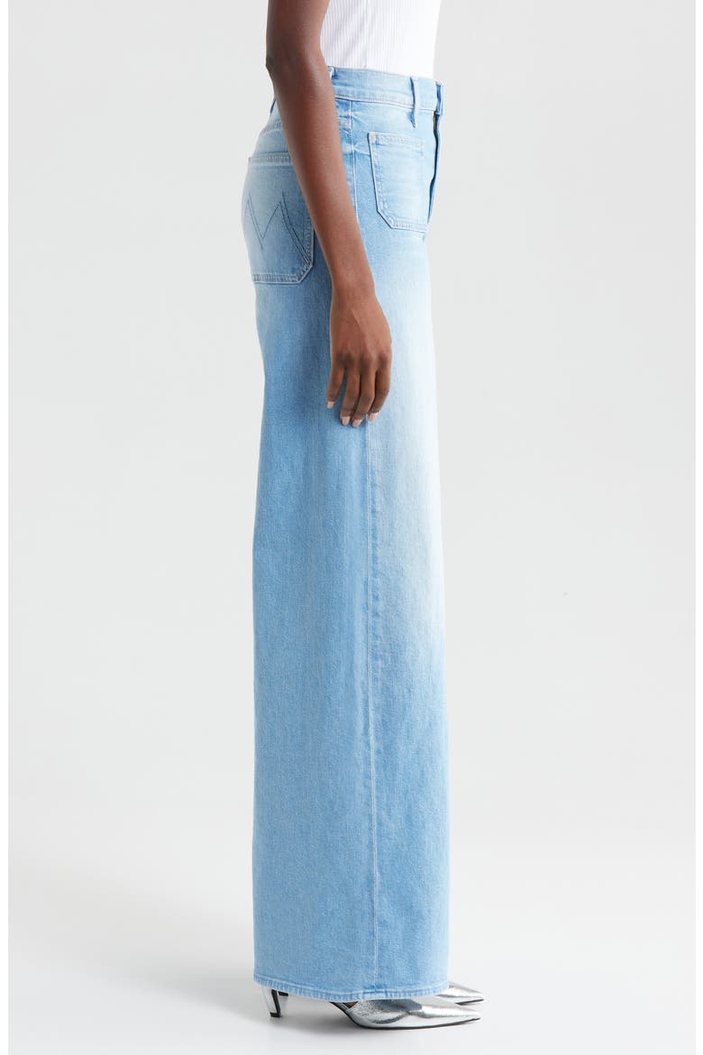 The Patch Pocket Undercover Sneak High Waist Wide Leg Jeans, Alternate, color, FRIENDLY REMINDER