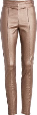 Hue High Rise Faux Leather Leggings