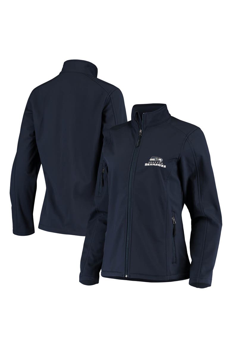Women's College Navy Seattle Seahawks Full-Zip Sonoma Softshell Jacket, Main, color, Navy
