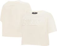 PRO STANDARD Women's Pro Standard Cream Chicago Bulls Neutral Boxy Crop T-Shirt