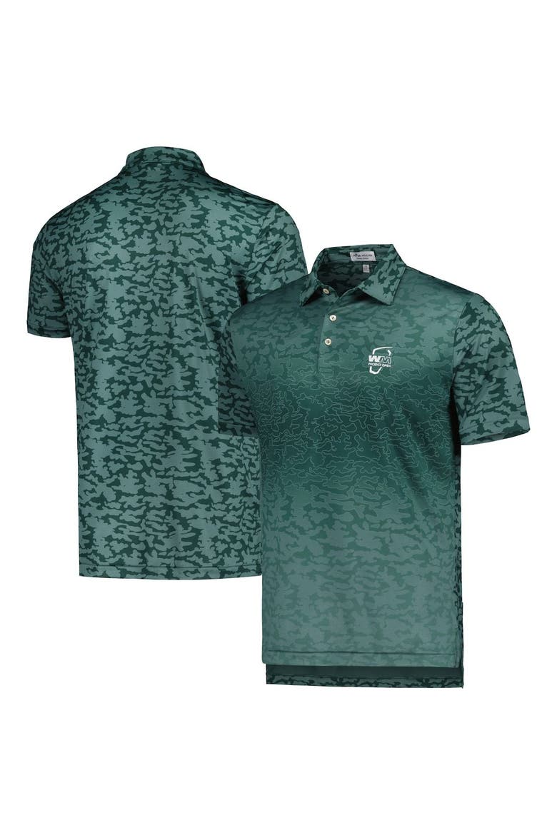 Men's Peter Millar Green WM Phoenix Open Sail Jersey Polo, Main, color, Green