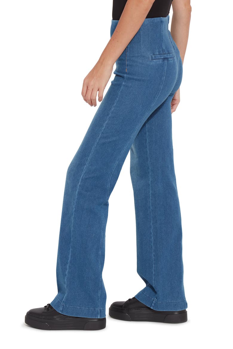 'Lyssentials Wide Leg Denim Trousers, Alternate, color, MIDWASH