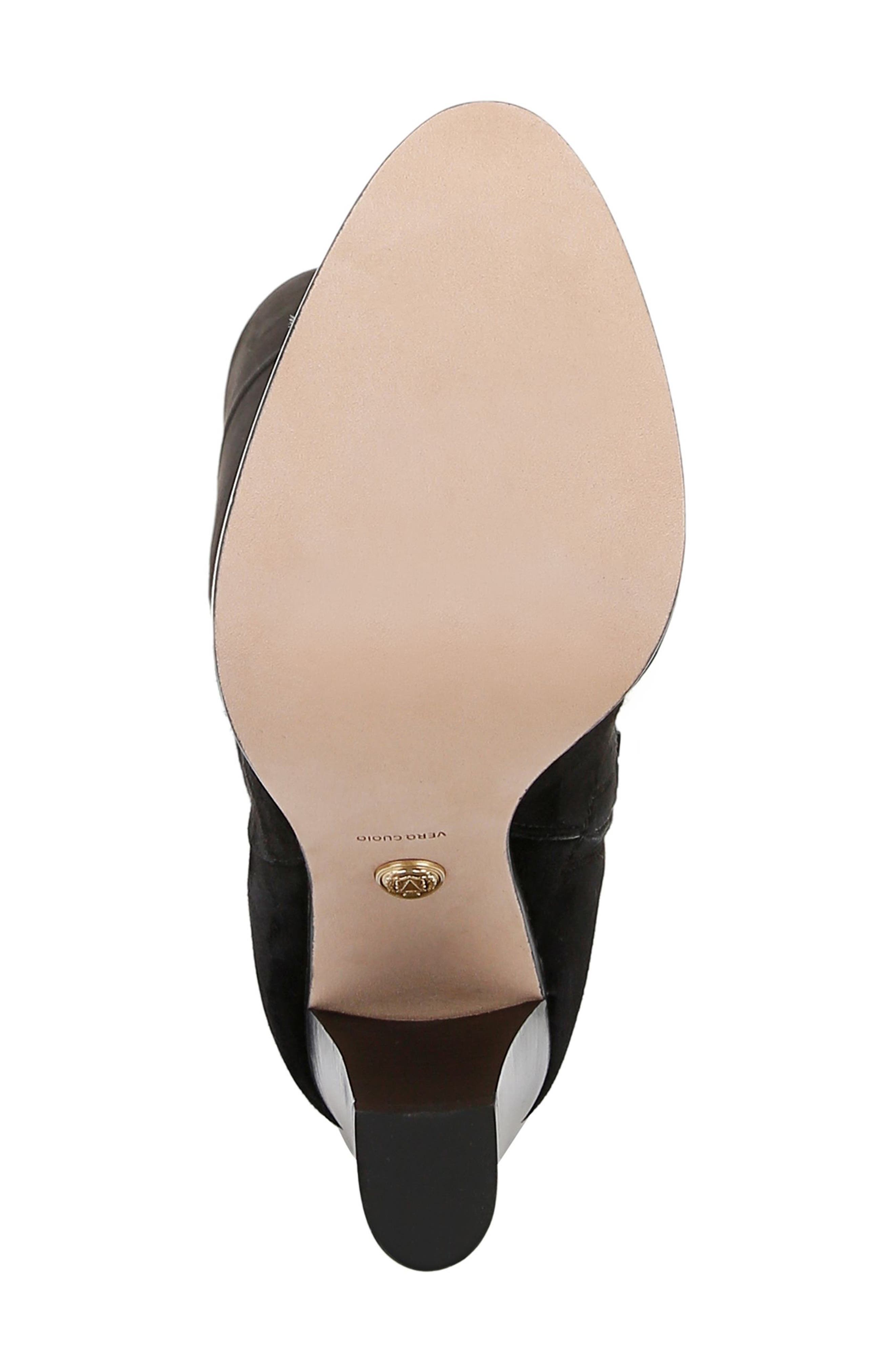 Veronica Beard Conrad Over the Knee Boot, Alternate, color, Black/ Black