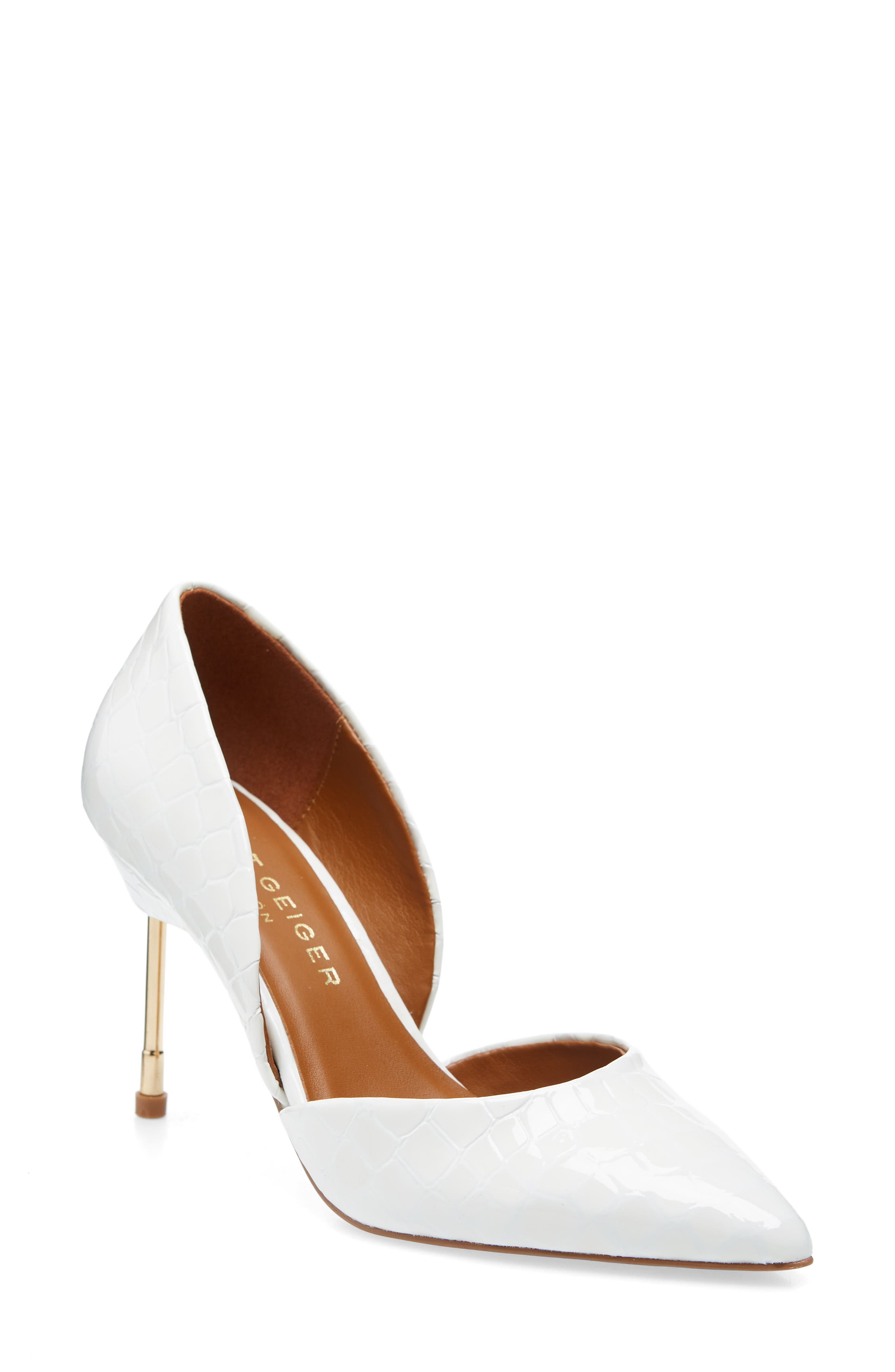 Bond 90 d'Orsay Pump, Main, color, WHITE