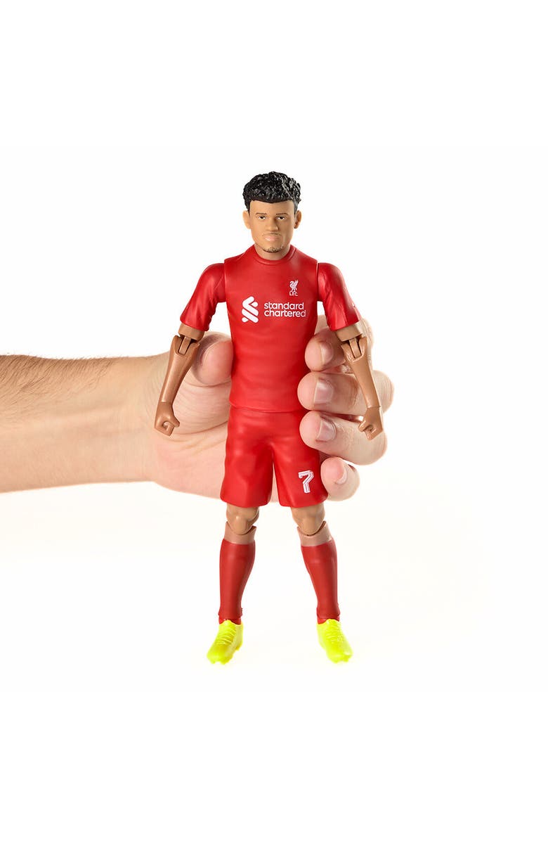 Banbo Toys SOCKERS Liverpool F.C. Luis Diaz 8" Collectible Soccer Action Figure, Alternate, color, Red