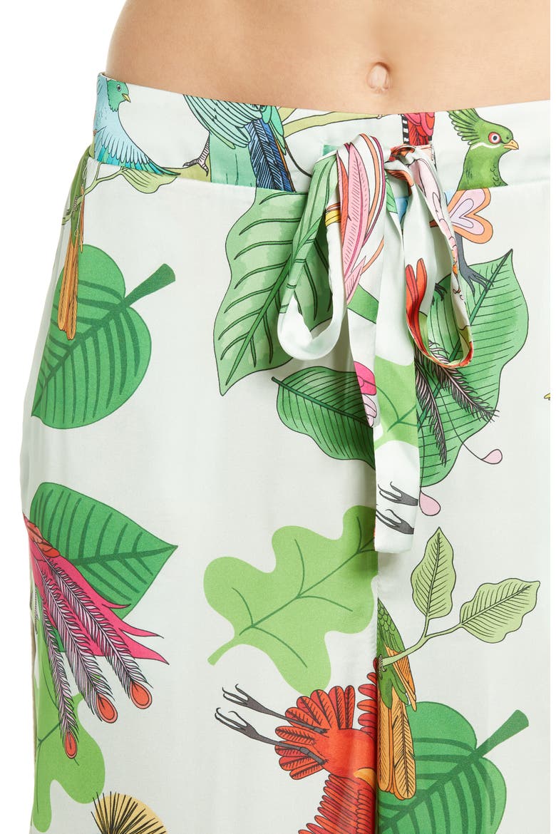 Birds of a Feather Pajamas, Alternate, color, SPEARMINT
