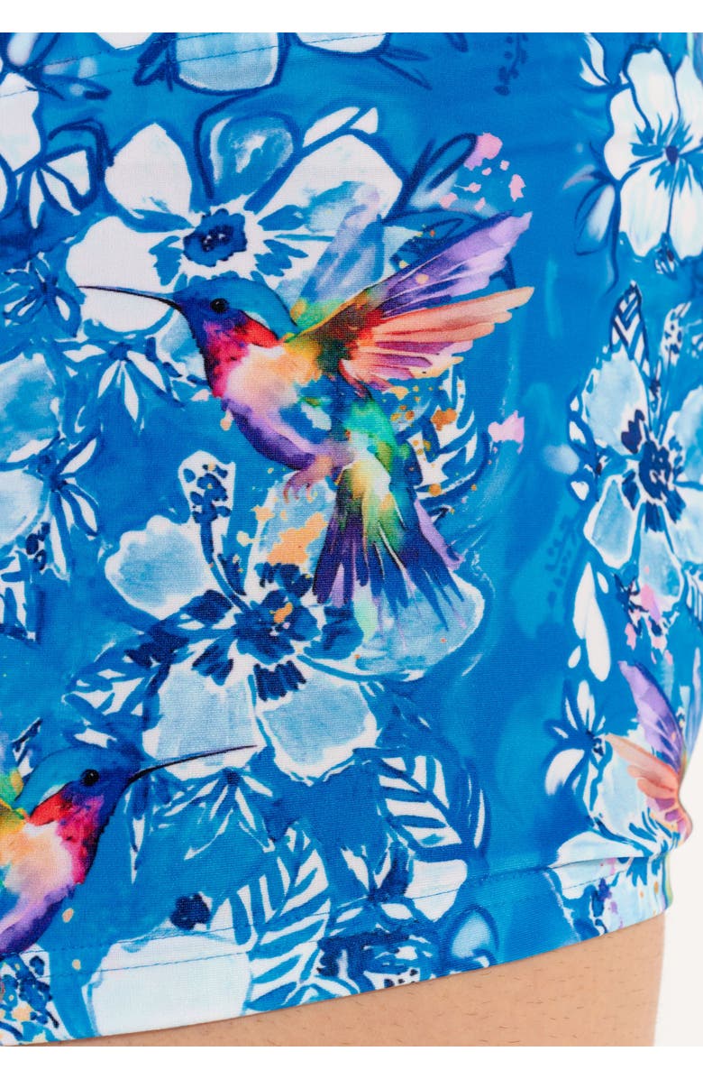 HOM Colibris Swim Shorts, Alternate, color, Blue Print