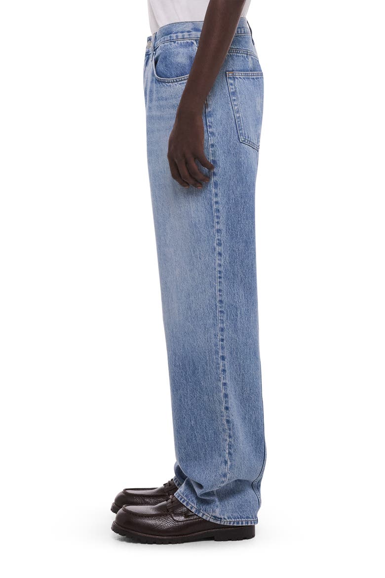 Brooklyn Low Rise Drop Straight Leg Jeans, Alternate, color, VINTAGE BLUE WASH