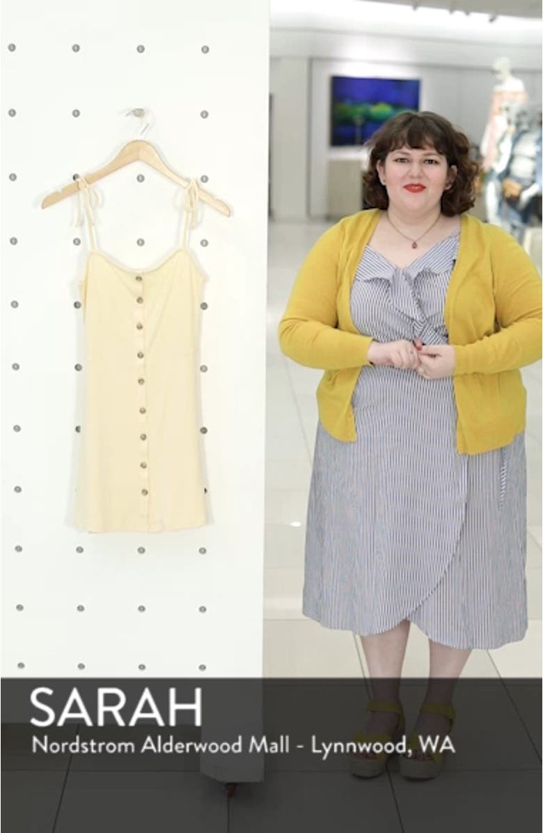 Button Down Rib Minidress, sales video thumbnail