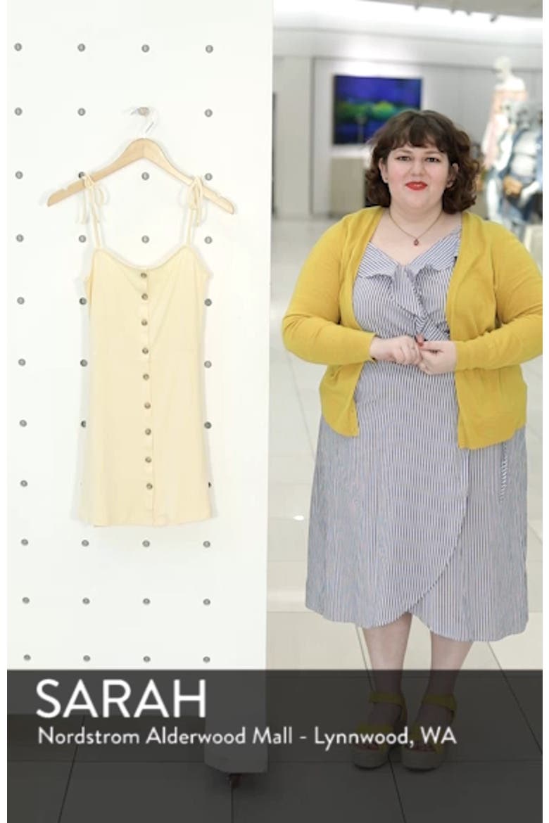 Button Down Rib Minidress video
