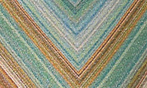 Pq Swim Teeny Metallic Chevron Bikini Bottoms In Green