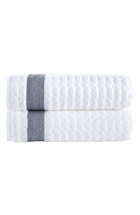 Herringbone Cotton Bath Towel