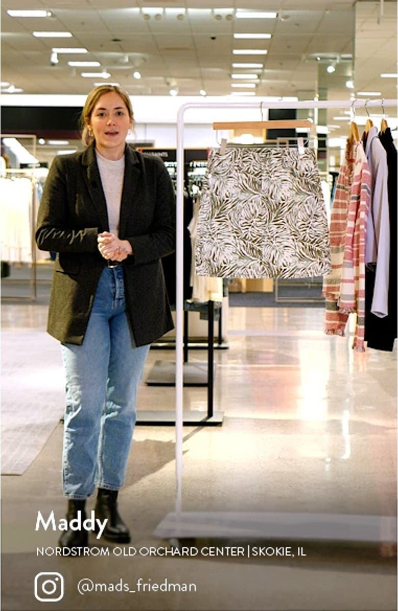 Monstera Mirage Cotton Blend Skirt, sales video thumbnail