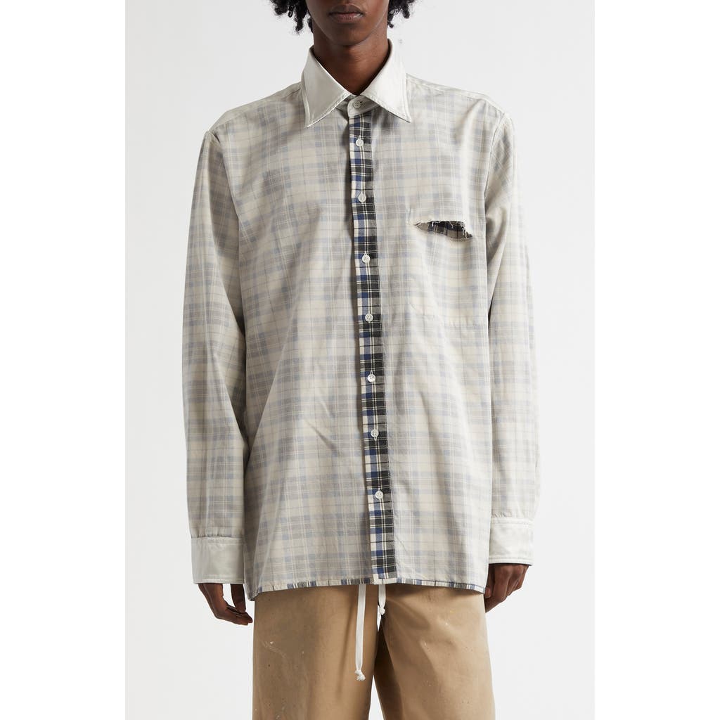 Mm6 Maison Margiela Mm6 By Maison Margiela Plaid Shirt With Classic Collar