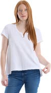 Wilt Short Sleeve Placket Hi-Lo Tee