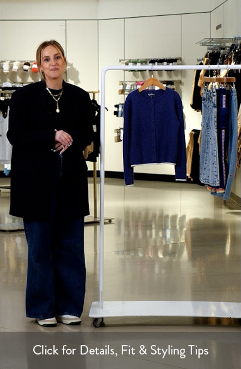 Kids' Tipped Cable Knit Cardigan, sales video thumbnail