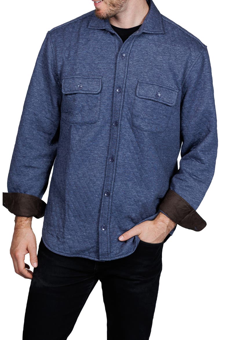 TailorByrd Diamond Quilted Shirt Jacket (Men) | Nordstromrack