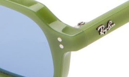 Ray Ban Ray-ban Zuri 52mm Rectangle Sunglasses In Cloudy Jungle Green Blue