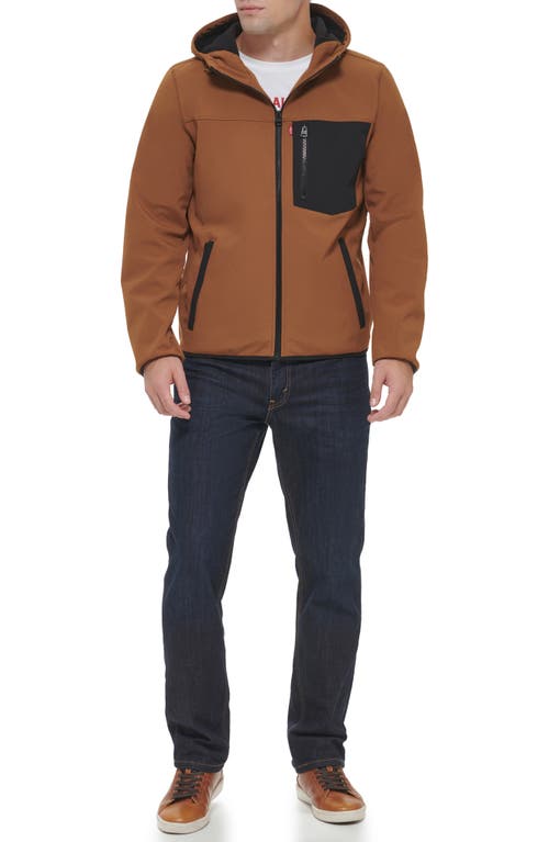 Levi's® Softshell Hoodie In Brown