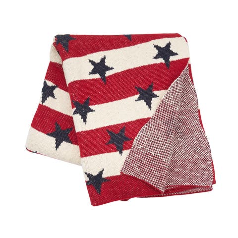 American Flag Stars and Stripes Throw Collection