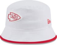 New Era Men's New Era White Kansas City Chiefs 2025 NFL Training Camp Stretch Bucket Hat