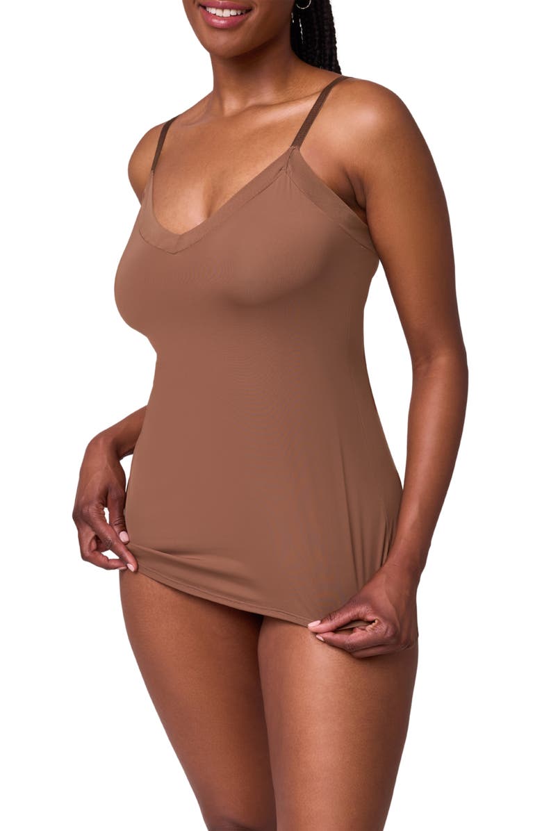 Montelle Intimates Camisole Slip, Alternate, color, Mocha