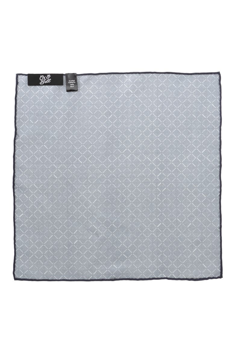 Diamond Silk Pocket Square, Alternate, color, NAVY
